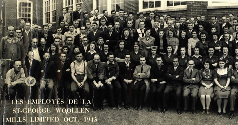 Employés de la Wollen en 1943