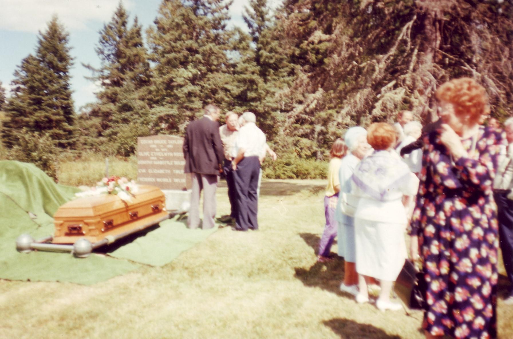 Enterrement de Fred Taylor 99 ans de Cumberland en août 91.