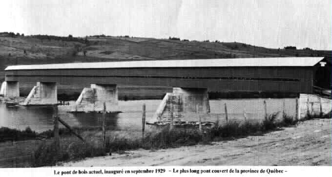 Pont couvert de Notre-Dame des Pins inauguré en 1929