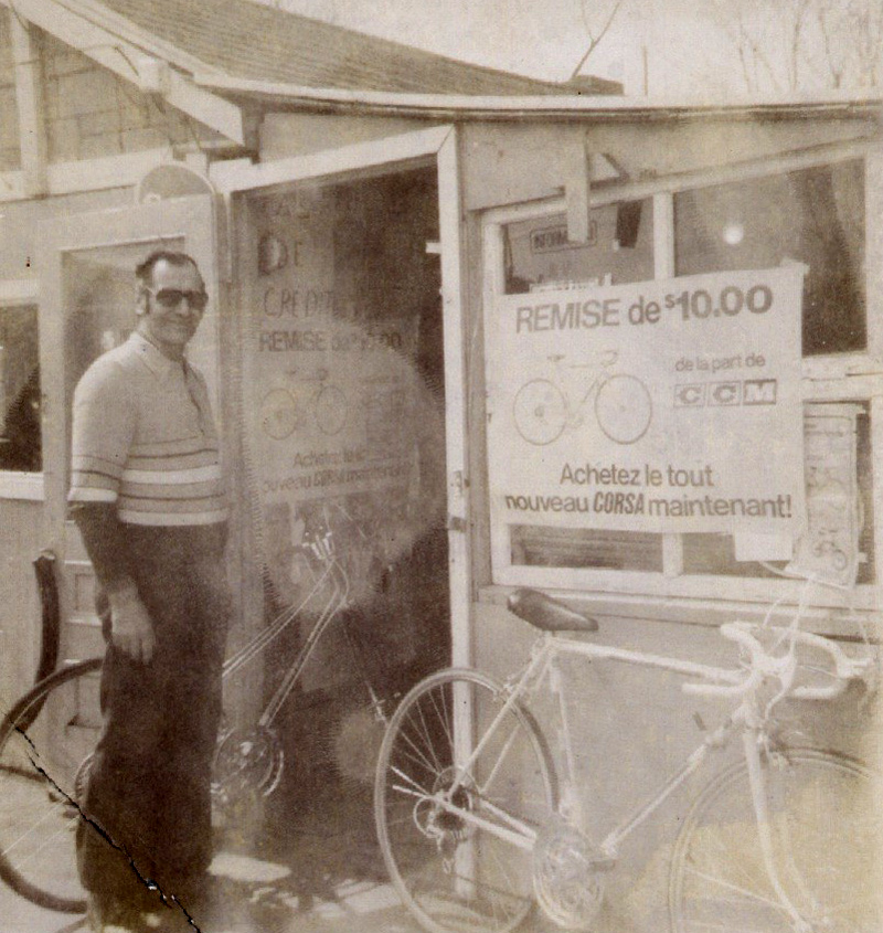 Turcotte Bicycle dans l'ouest en 1977