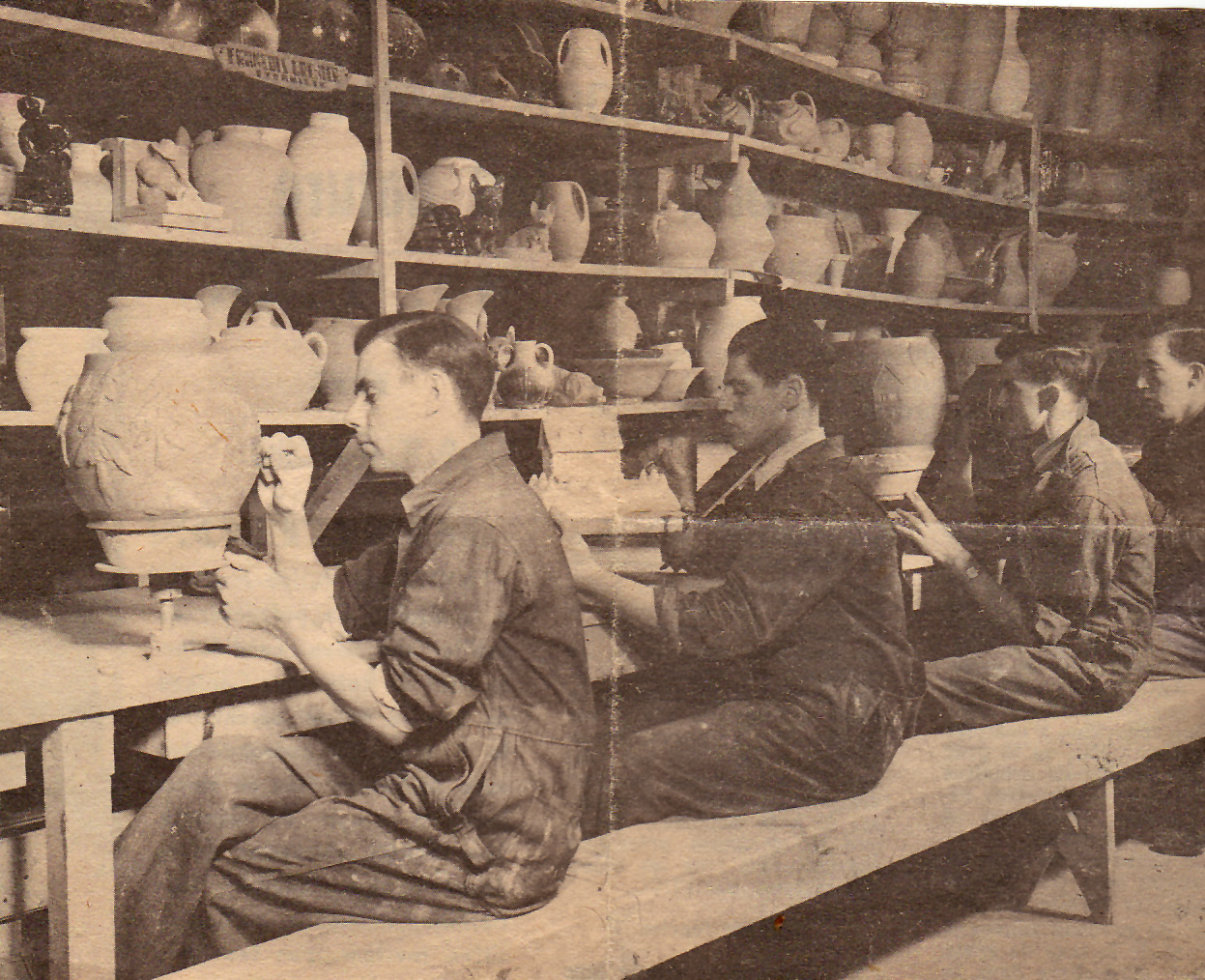 Céramistes à Saint-Joseph, 1941