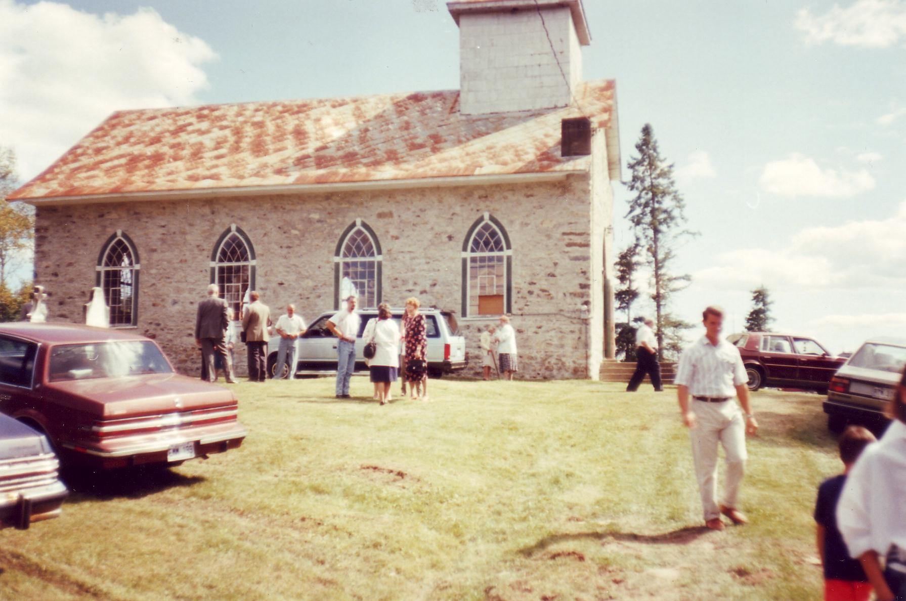 À l'enterrement de Fred Taylor en août 91.