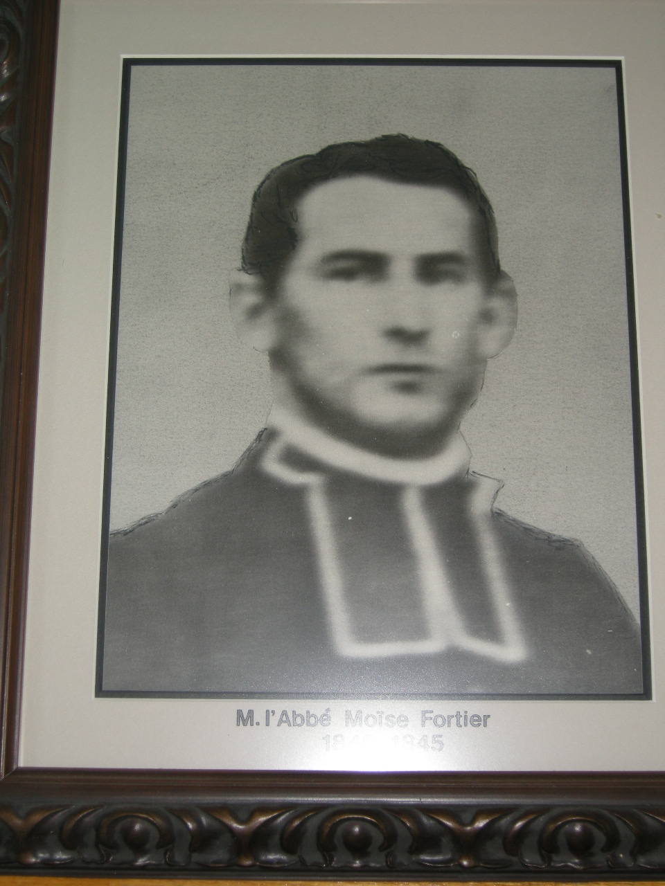 Moïse Fortier 1e Curé de St Georges.