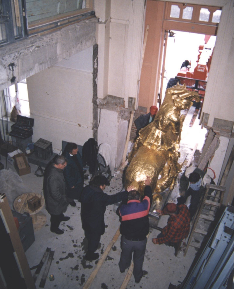 Rénovation de la nouvelle bibliothèque en 1995