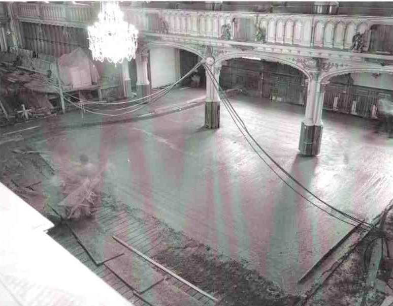 Rénovation de l'église de l'ouest en 1968