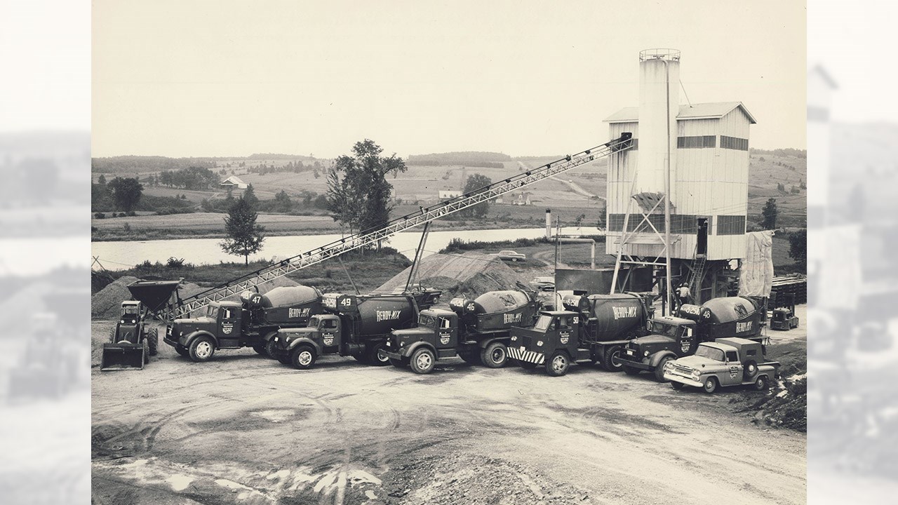 Les Ready-Mix de Kennebec Construction au siècle dernier