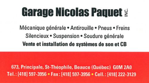 Garage Nicolas Paquet inc