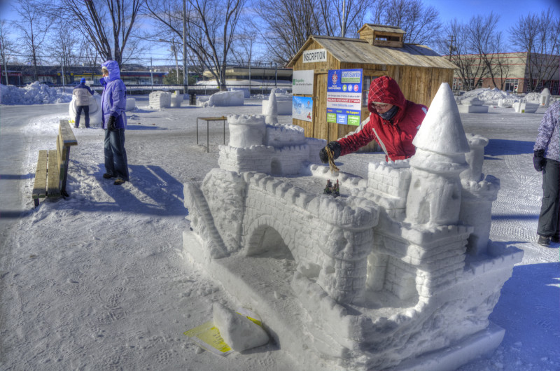 Le Château Sculpture sur neige 2012