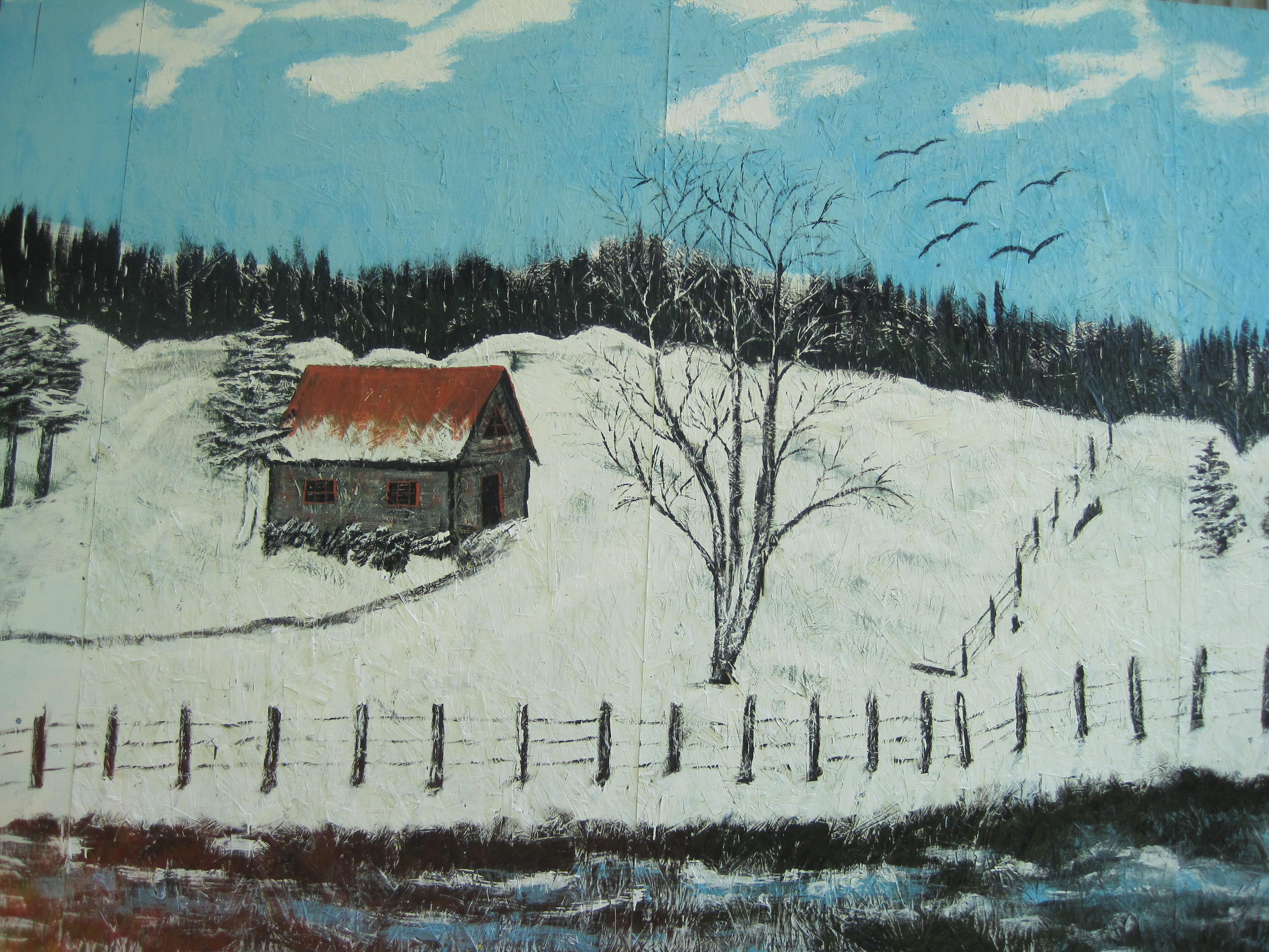 fresque de Aline R.Poulin2012