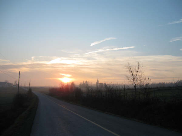 soleil de matin d'automne