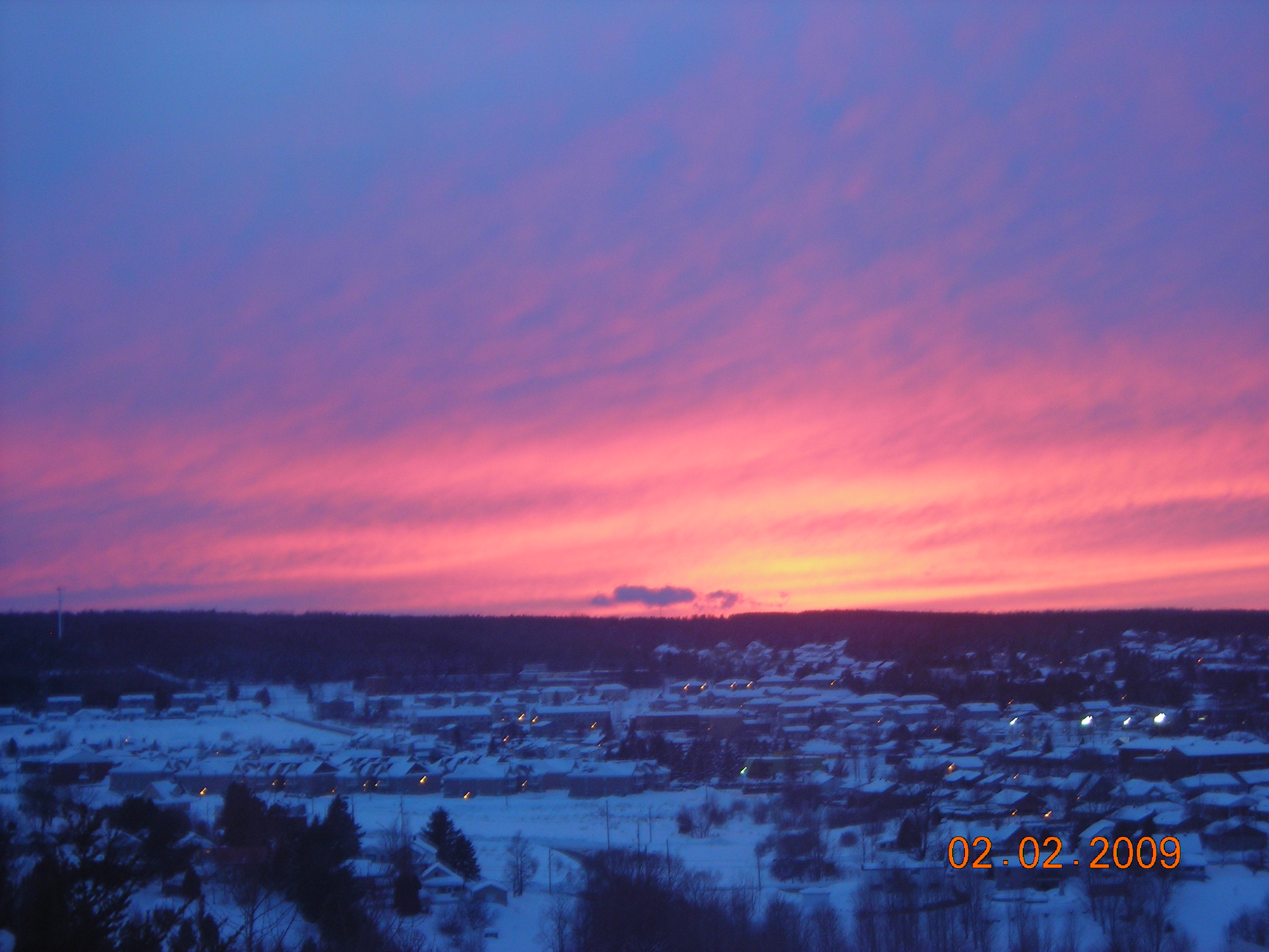 coucher de soleil sur St Georges