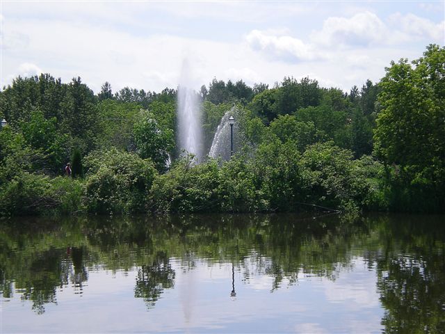 Jets d'eau aux passerelles