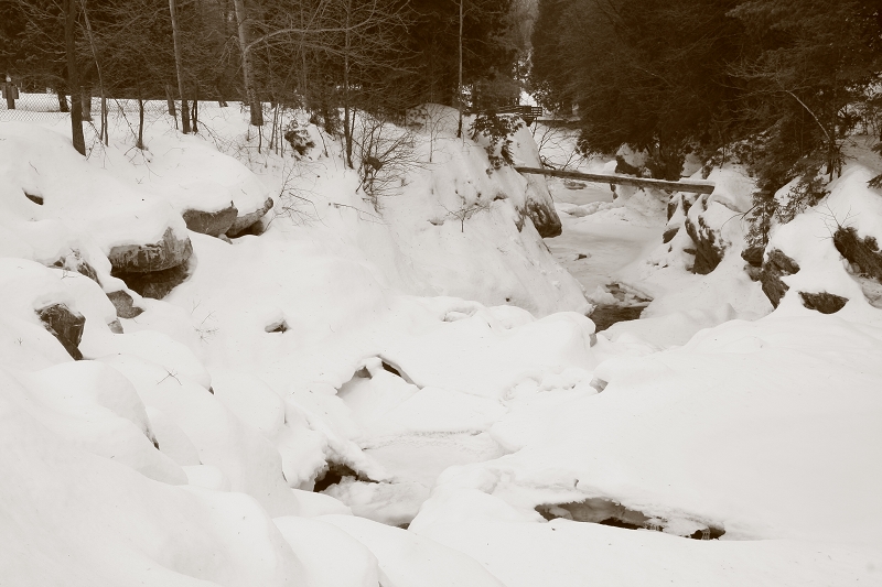 Rivière des fermes en hiver