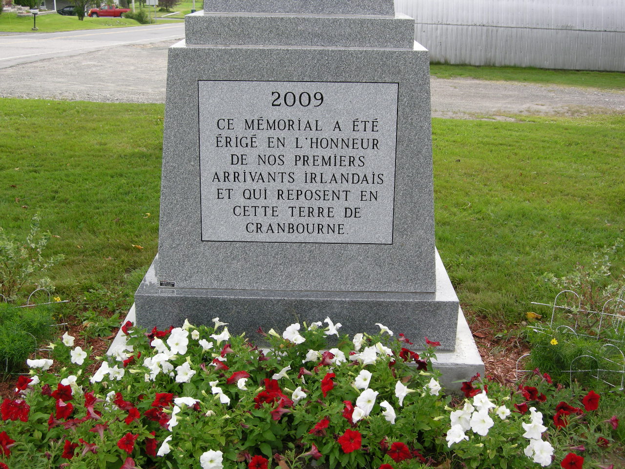 Monument souvenir de la présence anglicane Irlandaise