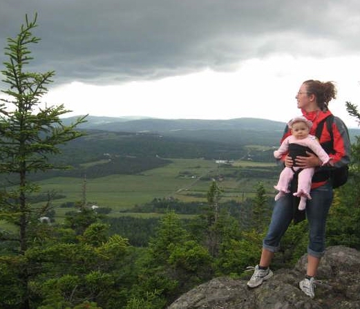 Vue d'automne du grand-morne Ste-Clotilde