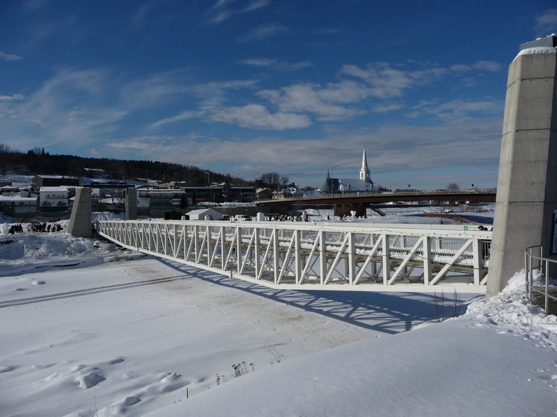 Passerelle de l'Île Ronde à Beauceville