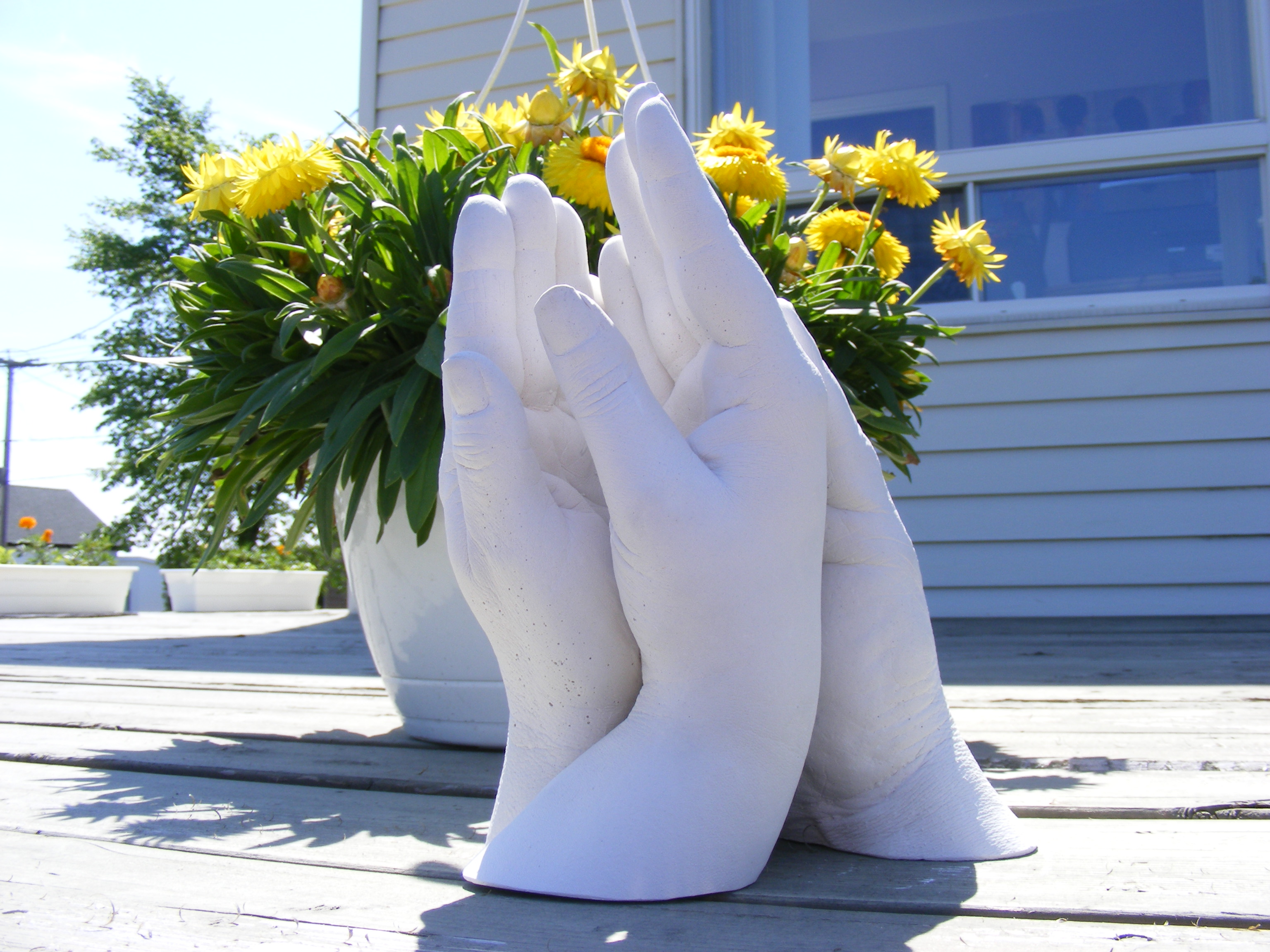 Moulage de nos mains