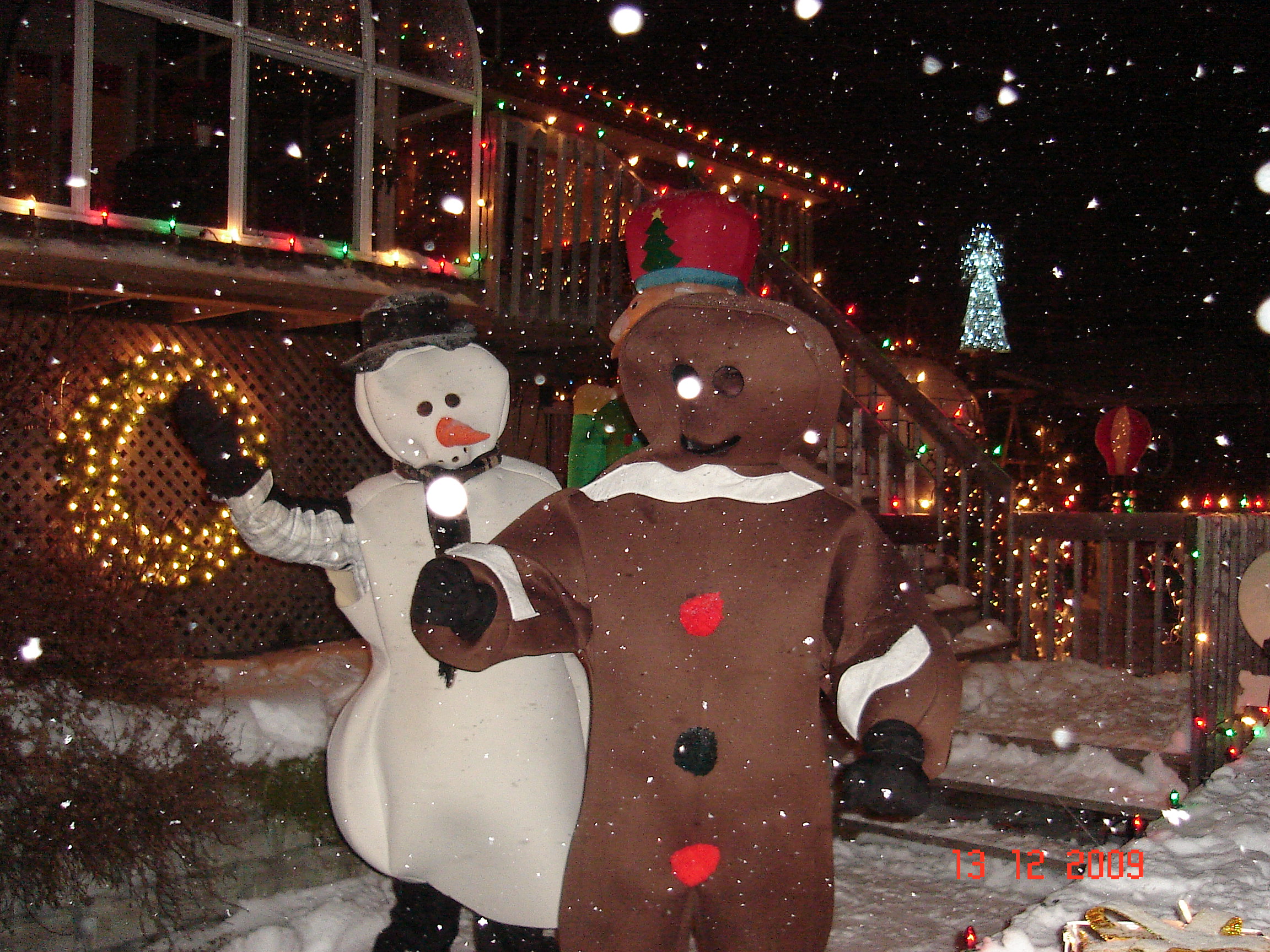 bonhomme de neige et pain epice 