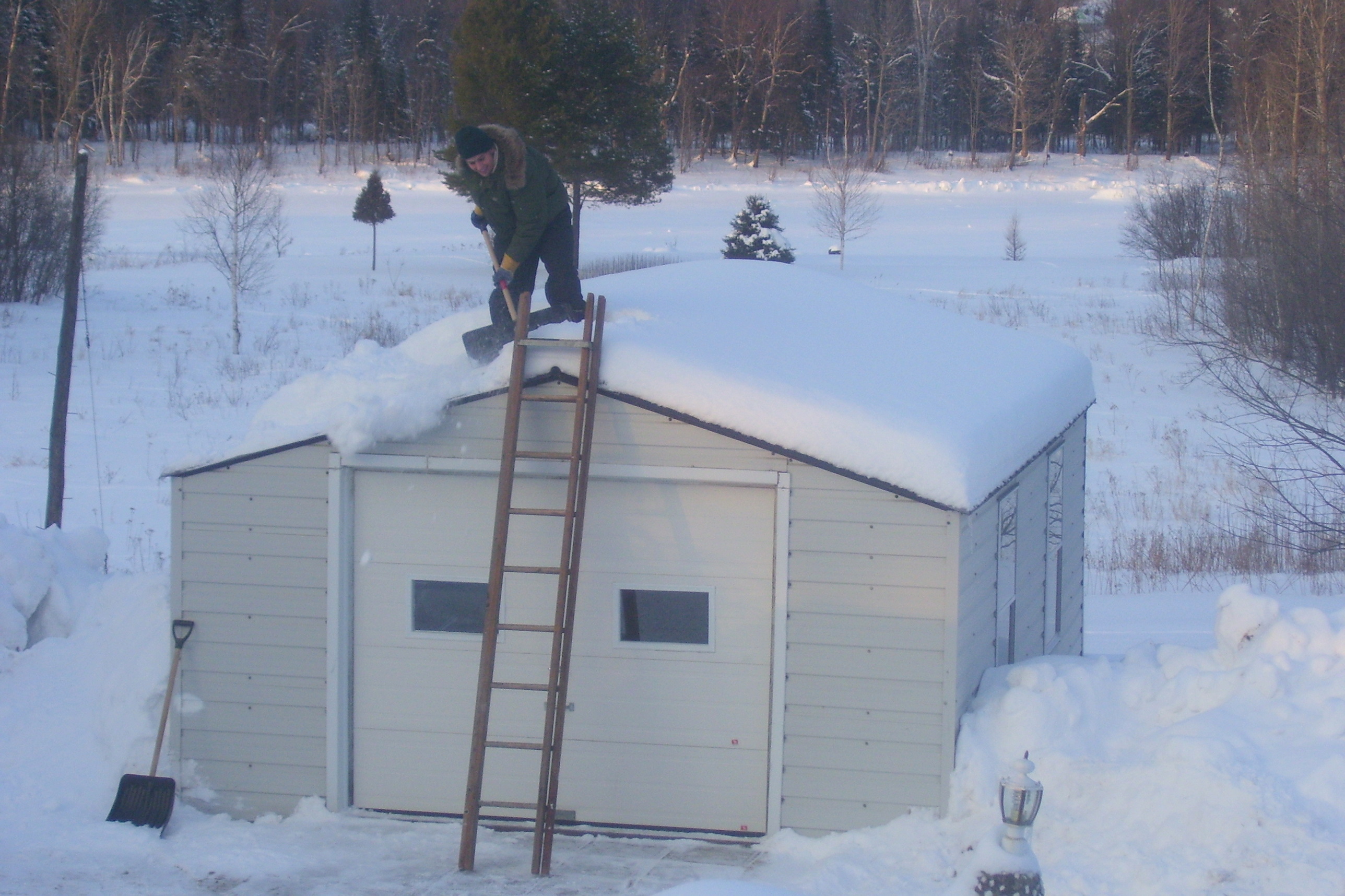 deneigement de la toiture