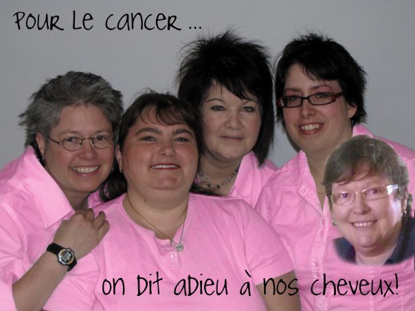 Raser nos cheveux pour le cancer du sein