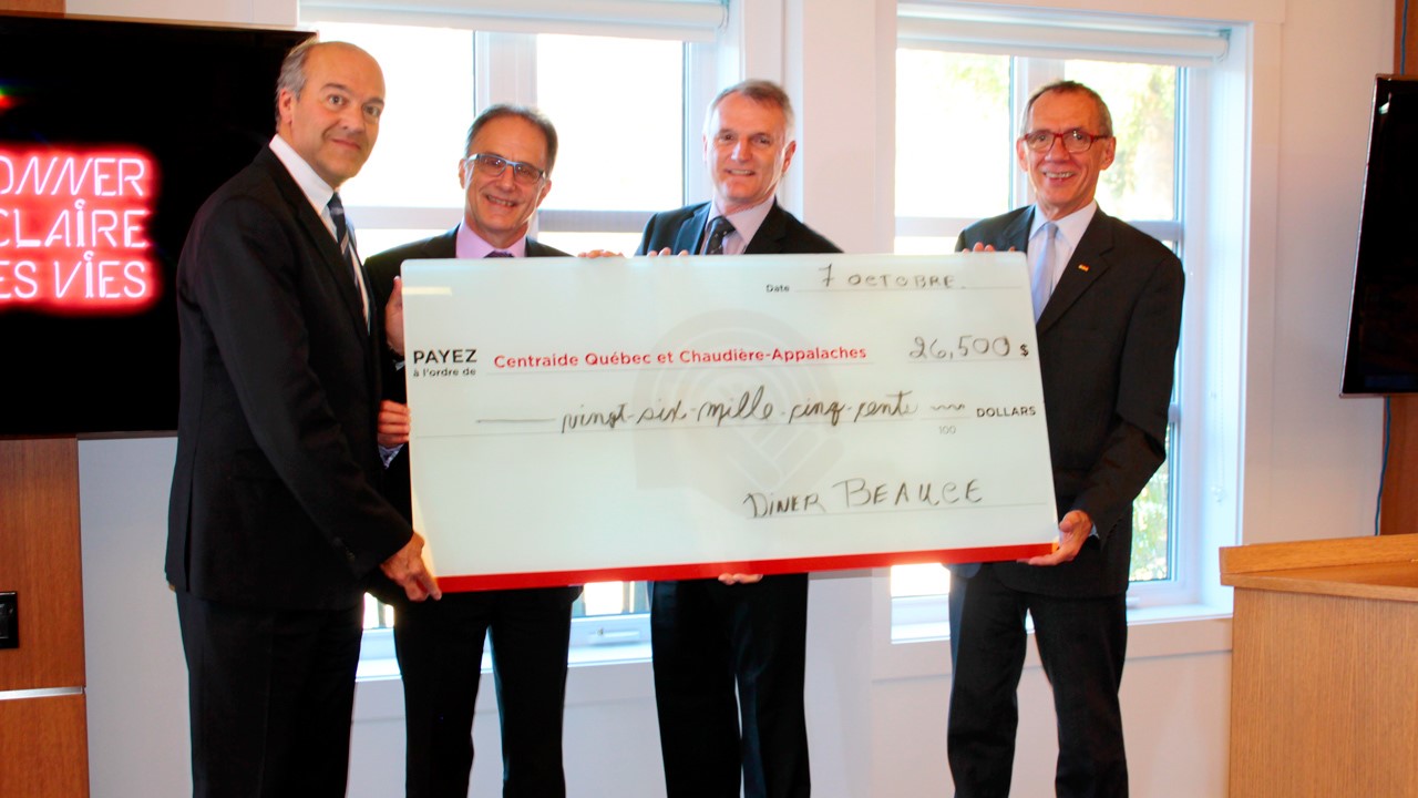 Centraide amasse 26 500 $ lors du dîner des grands donateurs
