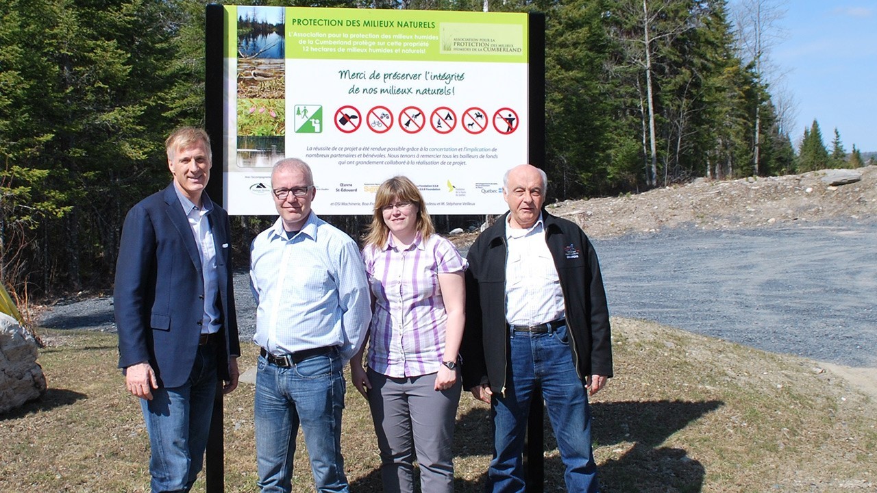 Le fédéral octroie 26 610 $ pour préserver la biodiversité à Saint-Simon-les-Mines