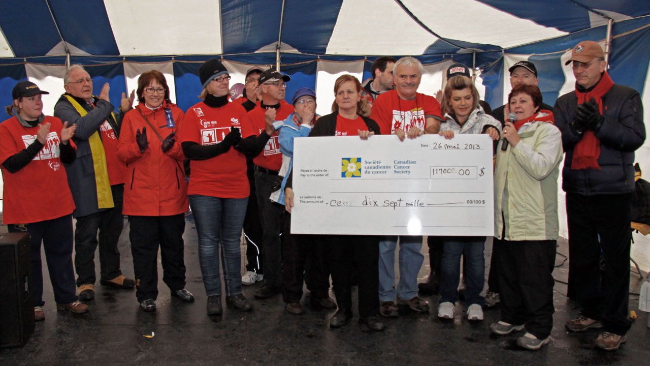 Une récolte de 117 000 $ pour le Relais pour la vie de Sainte-Marie 
