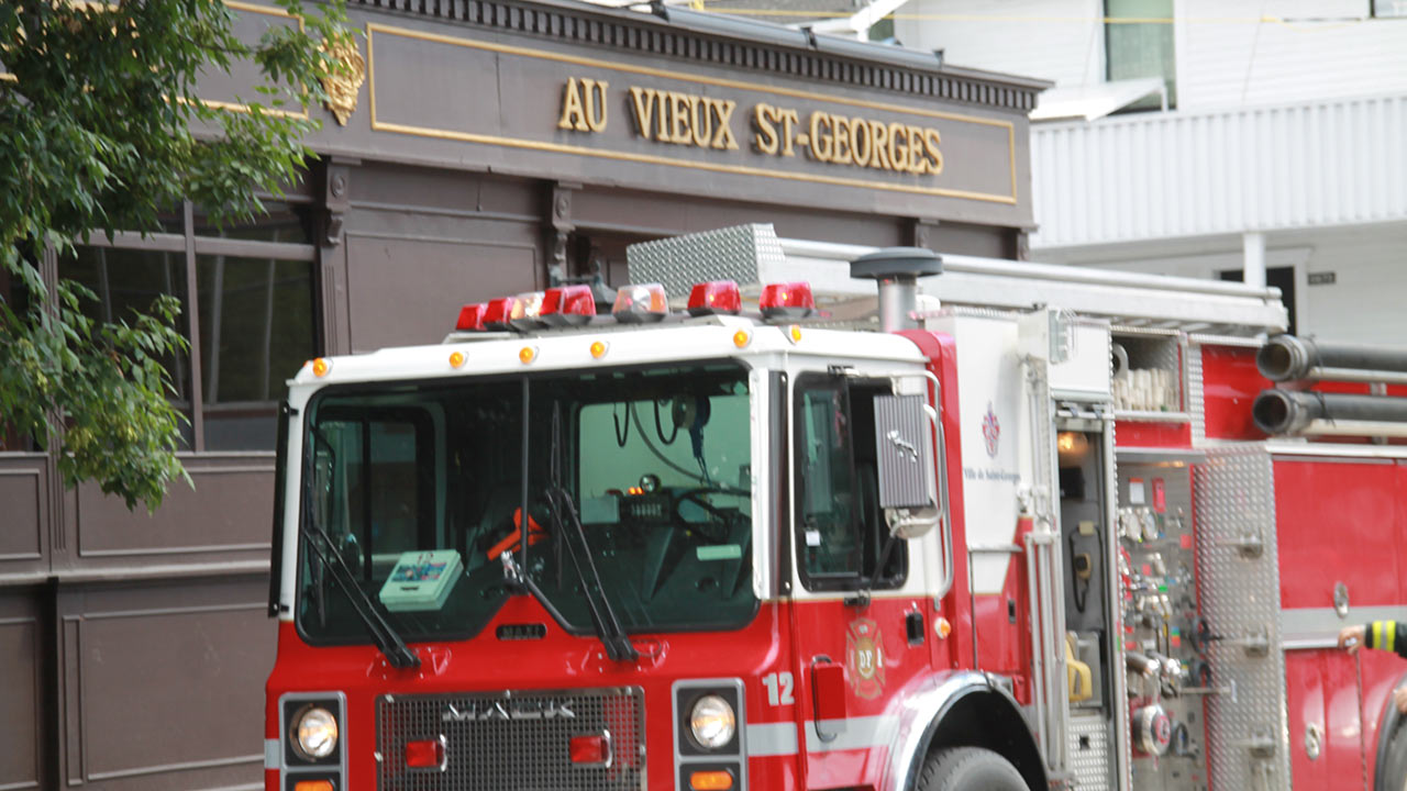 Un incendie mineur dans un restaurant de la 1re Avenue à Saint-Georges