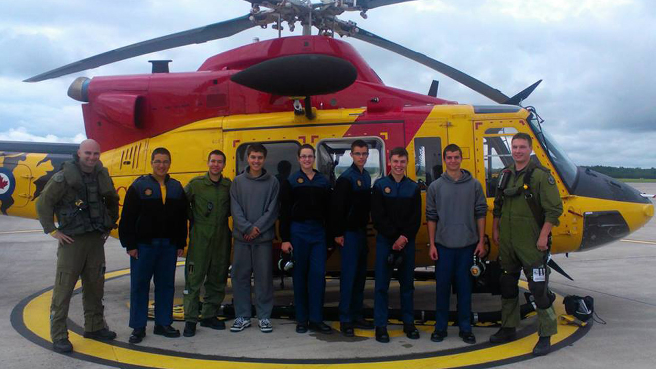 Les cadets de l’escadron 881 aux camps d’été