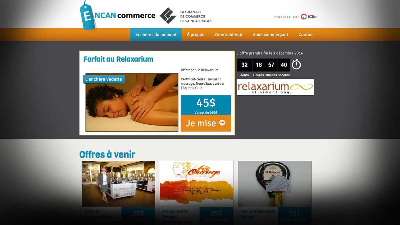 Lancement de « l’Encan commerce » en ligne à la Chambre de commerce de Saint-Georges