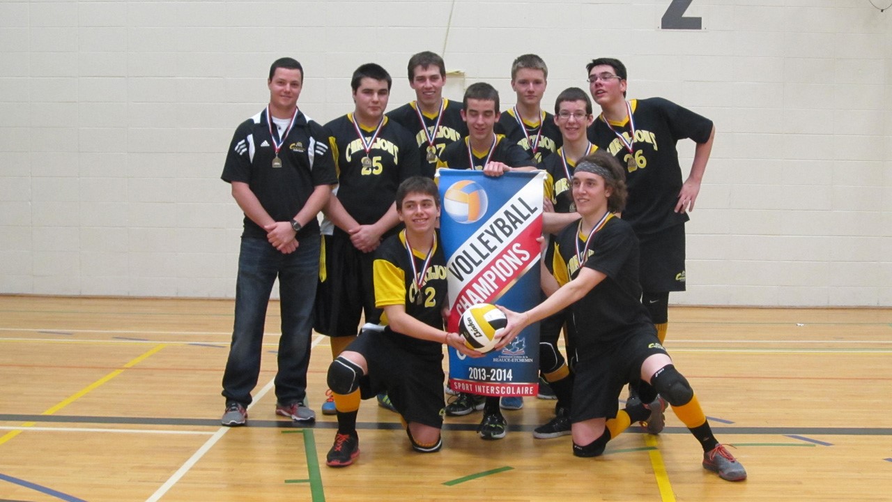 Volleyball : les Carcajous remportent le championnat de fin de saison dans la catégorie cadet