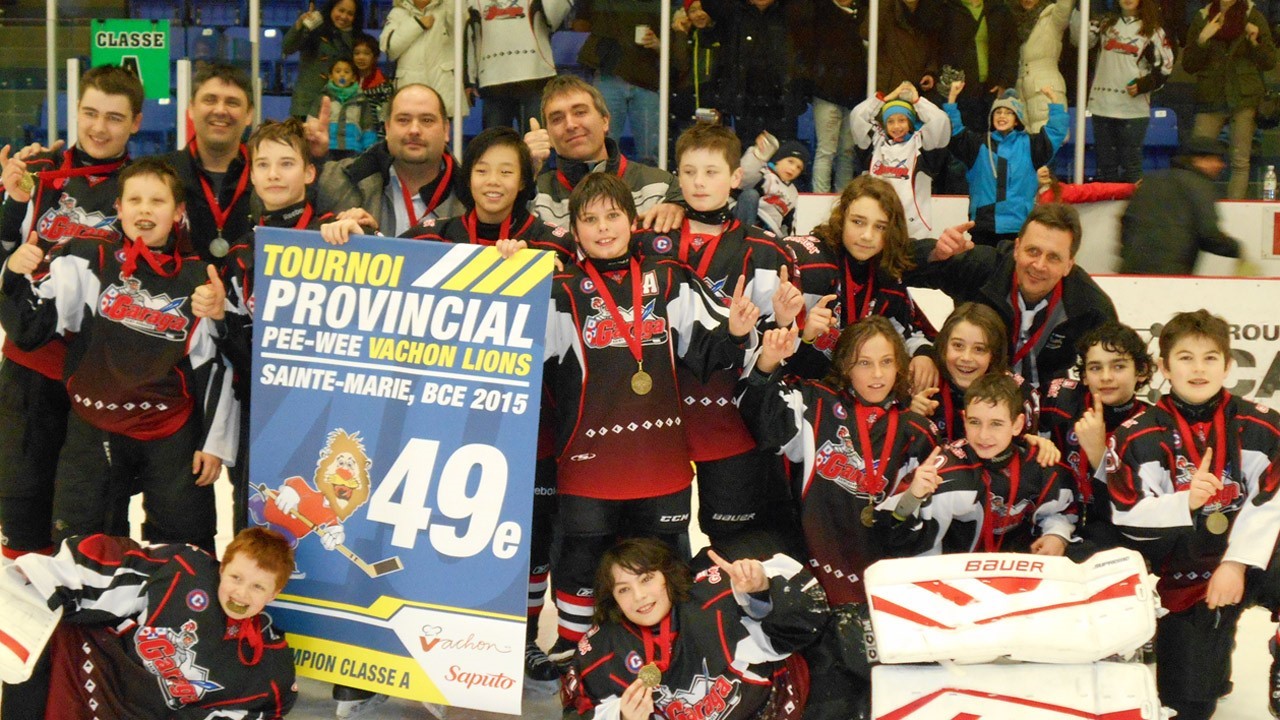 EN BREF| Le Garaga Pee-Wee A2 couronné champion au Tournoi Vachon-Lions de Sainte-Marie