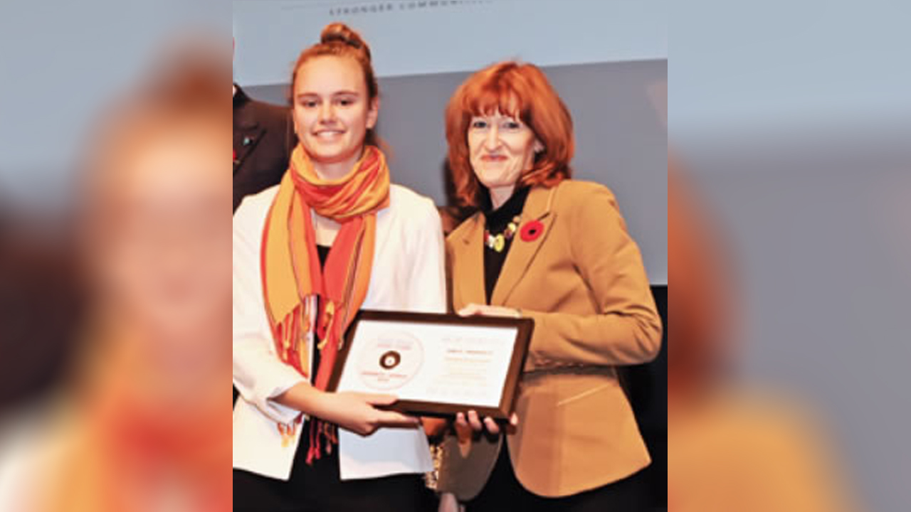 Andréanne Girard-Lemieux de Saint-Gédéon participe au programme Jeunes citoyens 