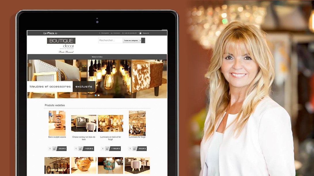 Le commerce en ligne est un incontournable pour Boutique décor Renée Bernard