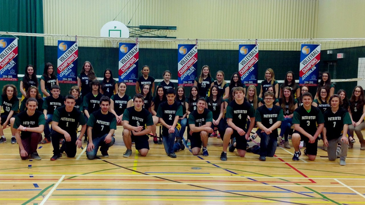 Un record pour l'équipe de volley-ball des Patriotes de la polyvalente Bélanger