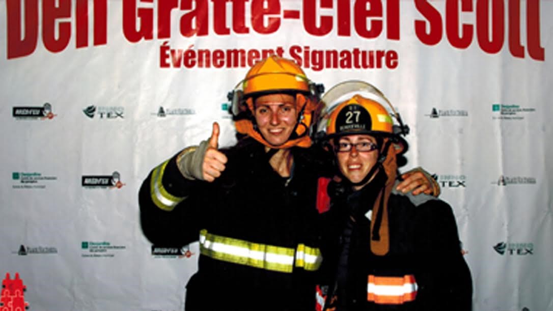Deux pompières beaucevilloises relèvent le Défi Gratte-Ciel à Montréal
