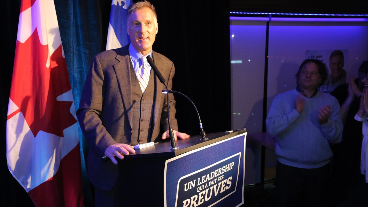 « Je promets de respecter les propriétaires d'armes à feu si je suis élu » — Maxime Bernier