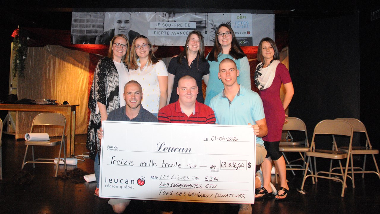 L'école Jésus-Marie de Beauceville amasse plus de 13 000 $ pour Leucan