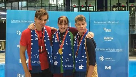 Le nageur Charles-Antoine Bourque de Saint-Georges remporte la médaille de bronze 