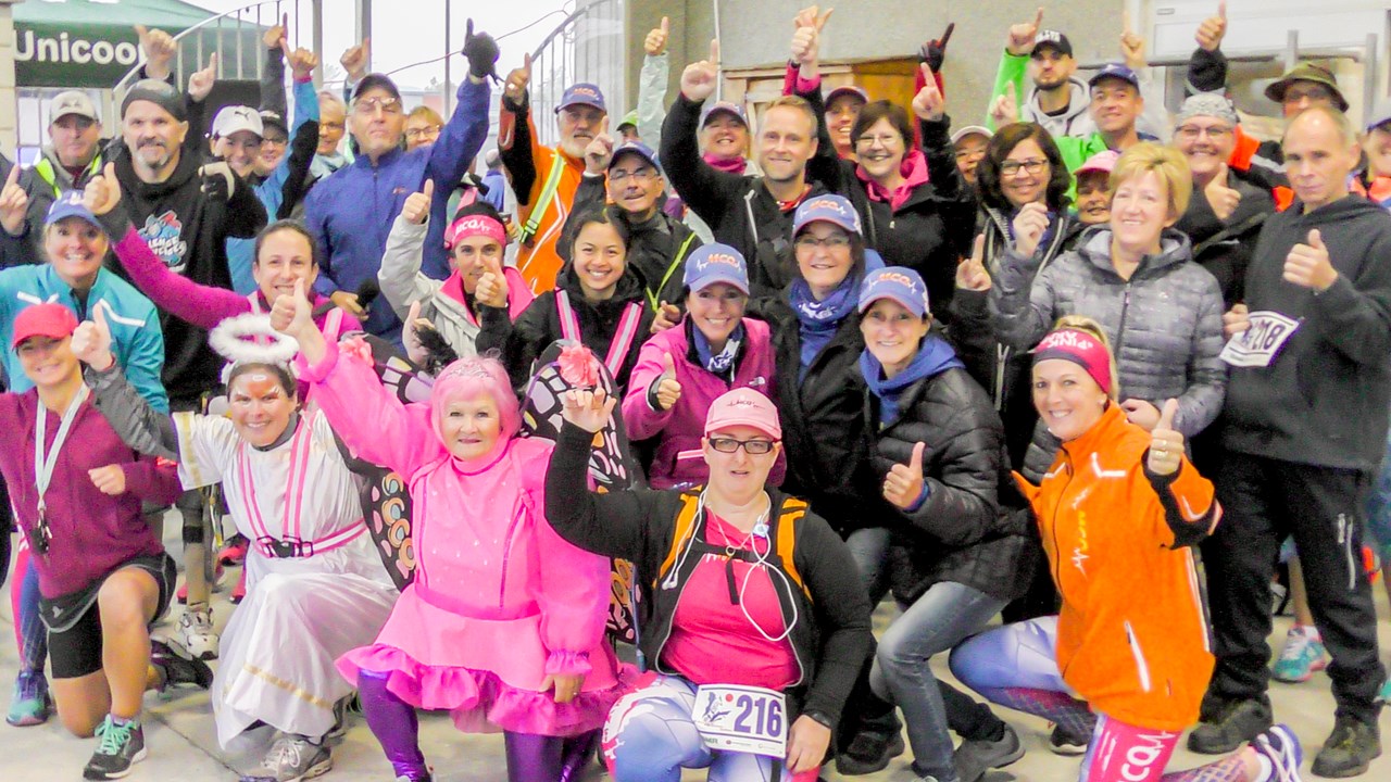 Normand DeLessard présente la course des MCQ à Ste-Marie, contre le cancer de la jeune Téa