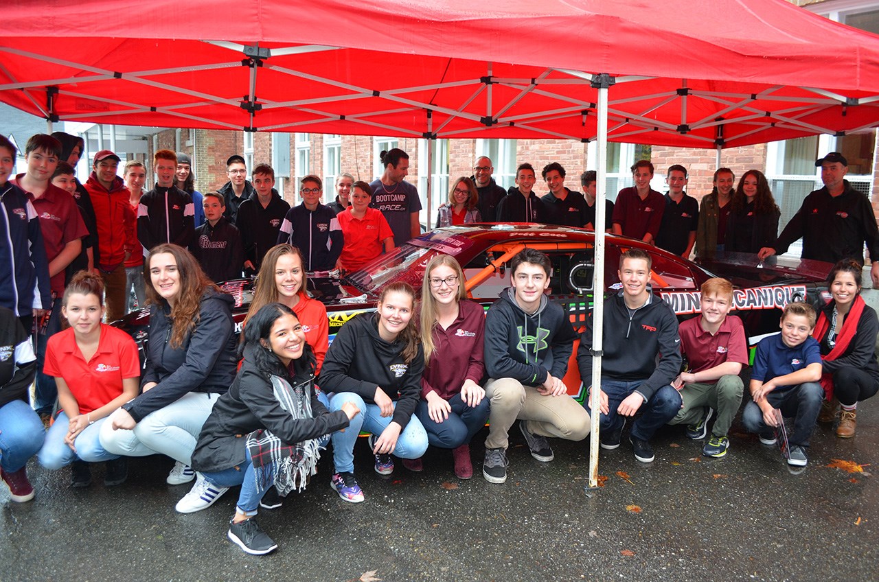  Raphaël Lessard était de passage à l’École Jésus-Marie de Beauceville ce midi