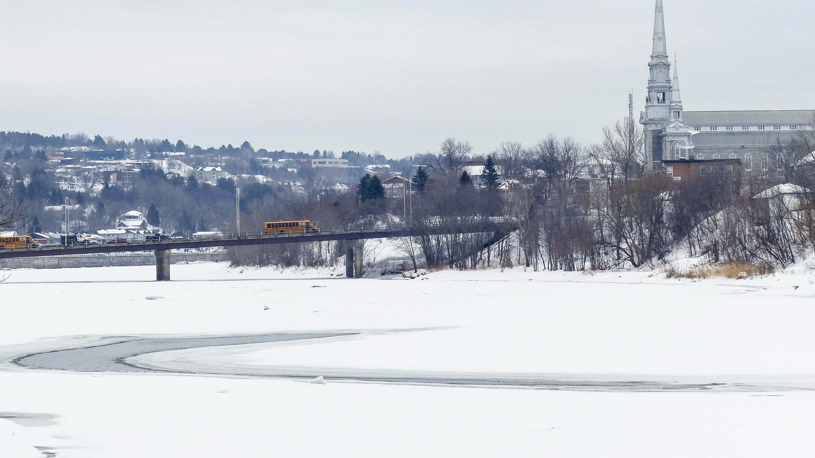 Anticipation d’un mouvement des glaces sur la rivière Chaudière
