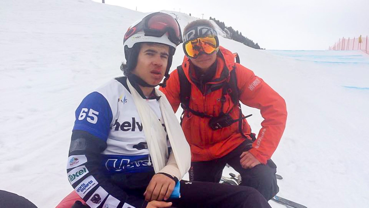 Semaine intense pour Eliot Grondin, de ses victoires au Mont-Orignal à sa vilaine chute en Suisse