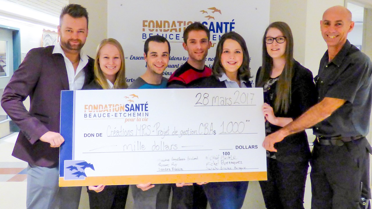 Des étudiants en comptabilité du Cégep Beauce-Appalaches soutiennent la santé des enfants