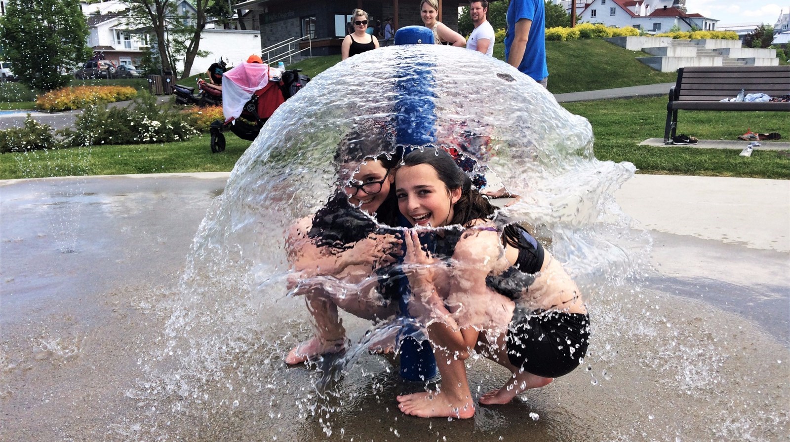 Normand DeLessard présente les jeux d'eau de Saint-Joseph en 2017