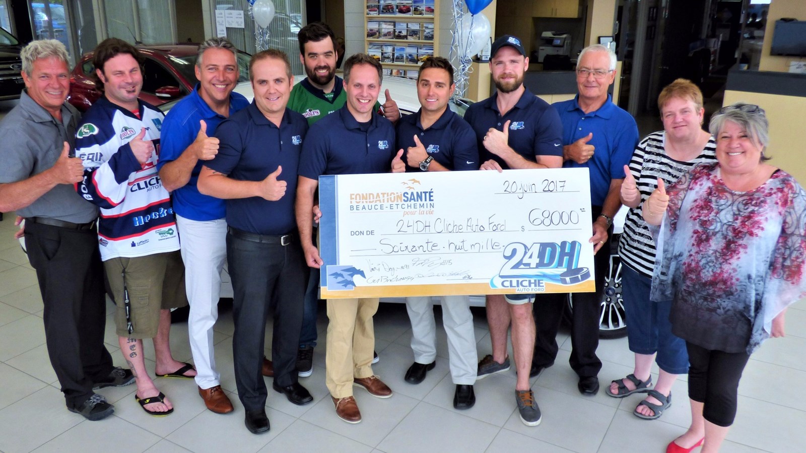 Le 24DH Cliche Auto Ford permet d'amasser 68 000 $ pour la Fondation Santé Beauce-Etchemin