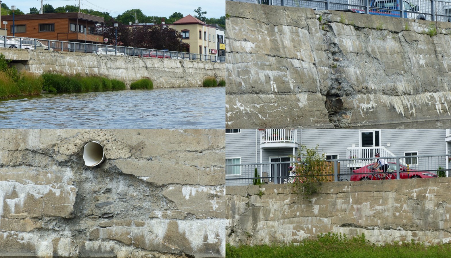 L'état actuel du mur de soutènement de la Promenade Redmond en images