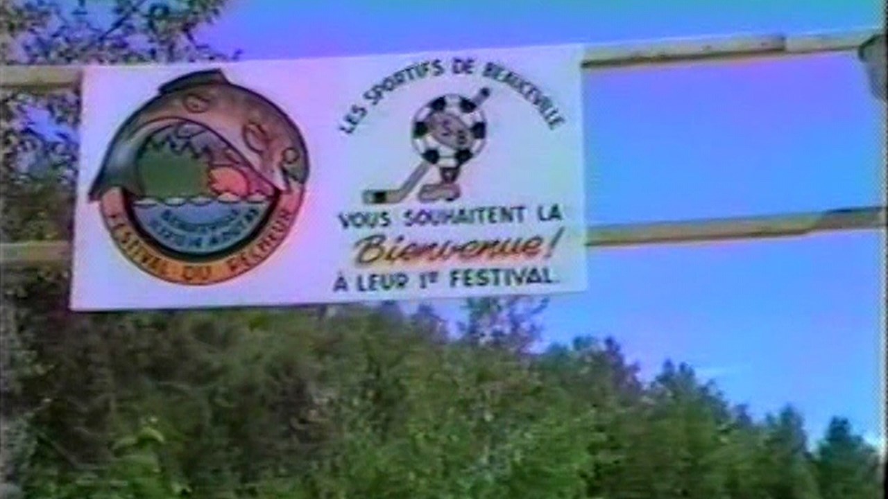 Normand DeLessard présente le Festival du pêcheur de Beauceville en 1983