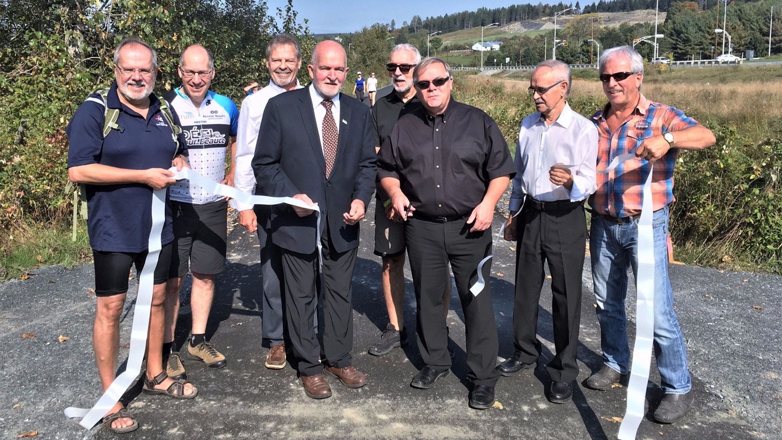 Inauguration de la piste cyclable entre Notre-Dame-des-Pins et Beauceville