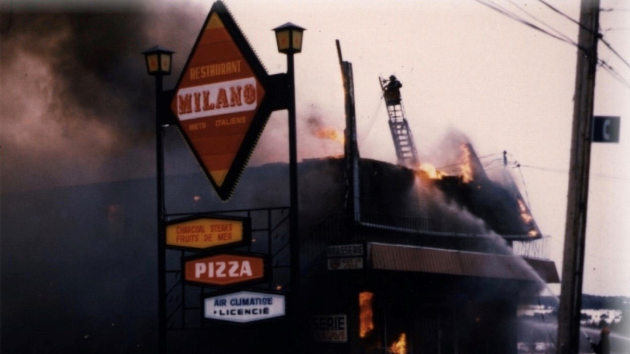 Normand DeLessard présente l'incendie du restaurant Milano